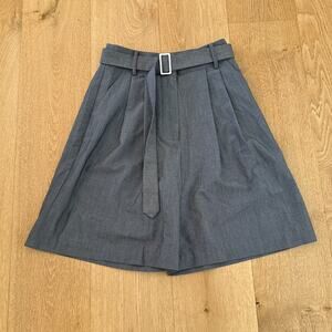 Lovers and Friends Long Shorts Pleated Belted Size XXS Gray